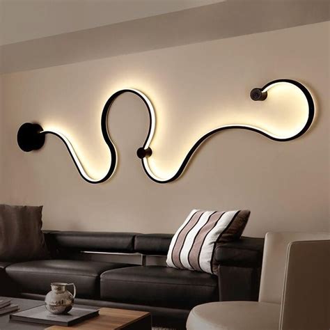 Wavy Pattern Led Home Decor Ceiling Wall Lights For Living Room Bedroom | Modern led ceiling ...