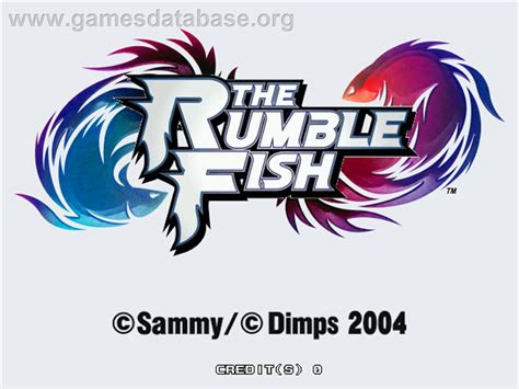 The Rumble Fish - Arcade - Artwork - Title Screen