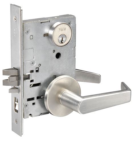 YALE, Grade 1, 8800FL Augusta, Heavy Duty Mortise Lockset - 4ECH1|AUR8807FL x 626 - Grainger