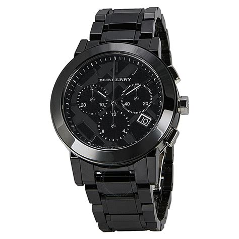 Burberry Chronograph Black Dial Black Ceramic Men's Watch BU9081 ...