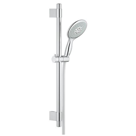 GROHE Power and Soul Contemporary 4-Spray Hand Shower Set in StarLight ...