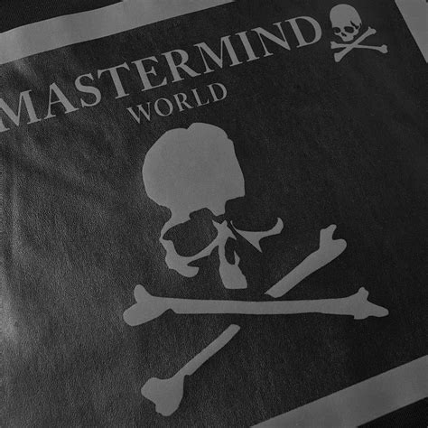 MASTERMIND WORLD Leather Patch Logo Tee Black | END. (SG)