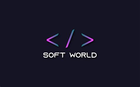 Simple logo design for soft world :: Behance