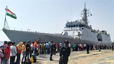 First batch of stranded Indians leaves Sudan in naval ship - India Today