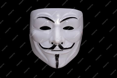 Premium Photo | Anonymous mask isolated on black background. High quality photo