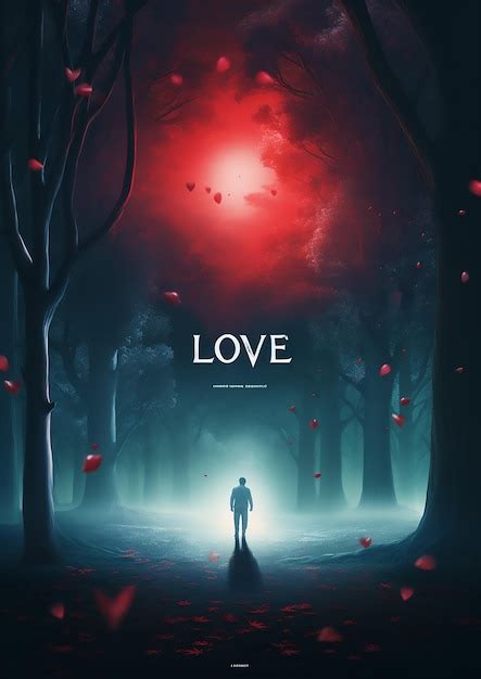 Premium Vector | Love in a poster movie