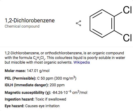 O-Dichlorobenzene Water Filter