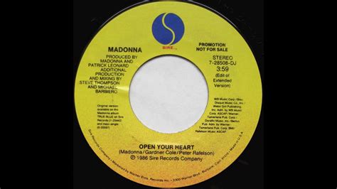 Open Your Heart (Remix) - Madonna - YouTube