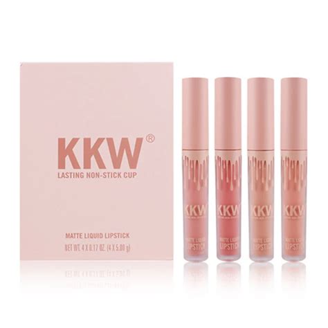 Kkw Beauty Lipstick Set Matte Lip Gloss Long Lasting Liquid Lipgloss Kit Makeup -in Lip Gloss ...