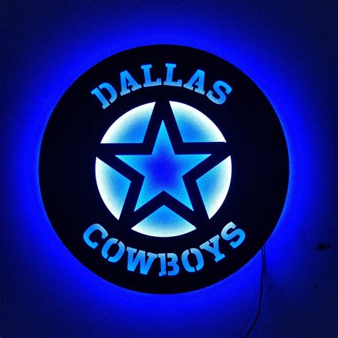 Dallas Cowboys Led Sign Neon Sign Dallas Wood Wall Art Sign - Etsy