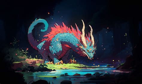 Blue River Dragon by Mike Allen on Dribbble