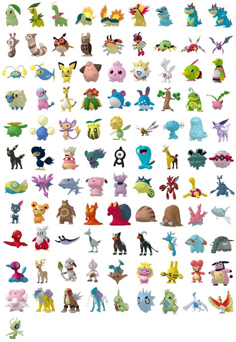 Pokemon Johto List - Pokemon Drawing Easy