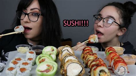 SUSHI MUKBANG | EATING SHOW - YouTube