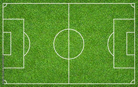 Football field or soccer field for background. Green lawn court for ...