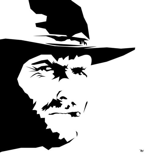 Clint Eastwood by Arian-Noveir | Silhouette art, Silhouette drawing ...