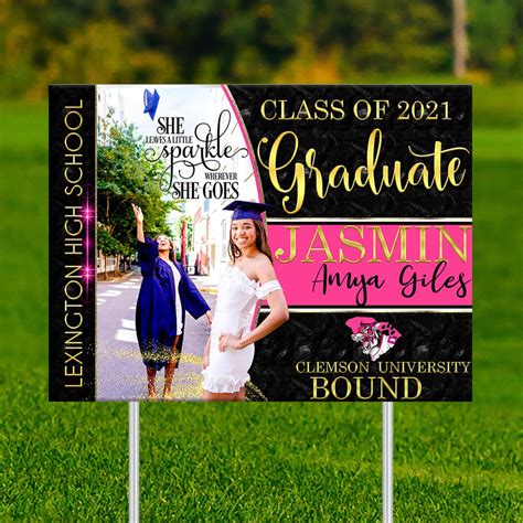 Graduation Yard Sign Digital Template - Etsy