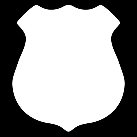 Police badge icon, SVG and PNG | Game-icons.net