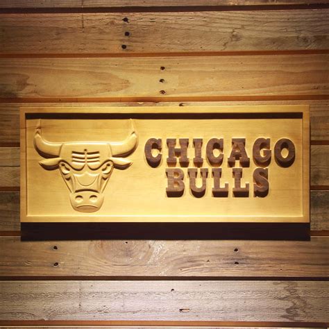 Chicago Bulls 3D Wooden Sign – MaviGadget