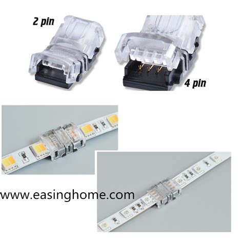 LED Strip Connectors 2 Pin/4 Pin/5 Pin LED Strip Accessories Quick and ...