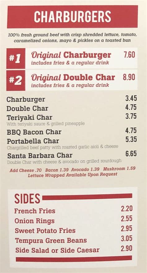 The Habit Burger Grill menu with prices – SLC menu