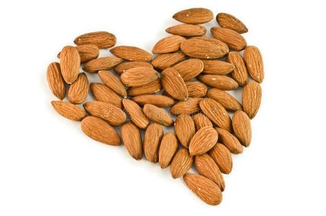 Almonds heart stock photo. Image of hulled, prepare, food - 10397282