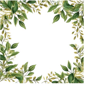 Leaves Page Border Png, Leaves Page Border, Leaves Frame, Floral Frame PNG Transparent Image and ...