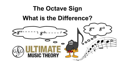 Octave Sign - 8va or 8vb - What is the difference - Ultimate Music Theory