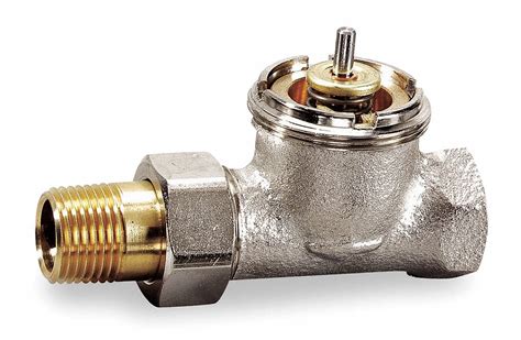 HONEYWELL HOME Thermostatic Radiator Valve, Bronze, 3/4 in FPT, Body Style Straight - 3UD03 ...