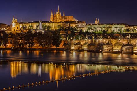 Praga, Czechy, Rzeka, Most Karola