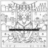 Apothecary Coloring Pages sketch template
