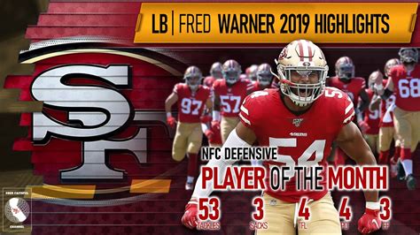 49ers Fred Warner | 2019 Season Highlights ᴴᴰ - YouTube