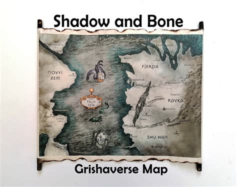 Grishaverse Color Map Shadow and Bone Map the Grisha - Etsy | The ...