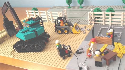 Lego city construction site MOC - YouTube