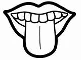 Easy Mouth And Tongue coloring Page  Download Print Or Color Online sketch template