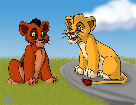 Little Mufasa and Scar by 9Taria6 on DeviantArt