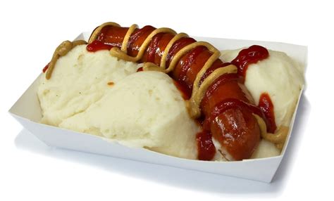 Korv Med Mos. Swedish street snack; grilled hotdog w/ mash and sweet mustard. Yum. | Recept ...