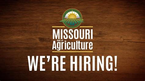 Missouri Department of Agriculture on LinkedIn: Join our team! Don't ...