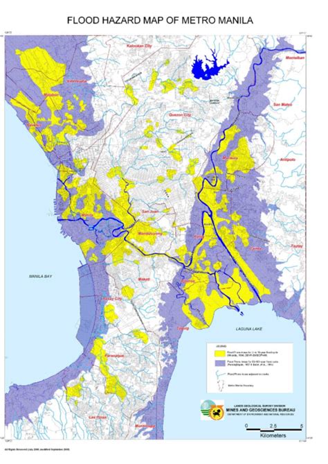 Philippines: Flood Hazard Map of Metro Manila (as of 31 Sep 2009) - Philippines | ReliefWeb