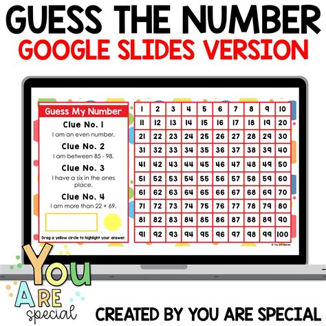 Math Game Guess Who Game Guess The Number - Made By Teachers