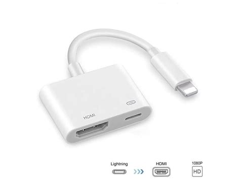 (Apple MFi Certified) Lightning to HDMI Adapter,1080P Lightning to ...