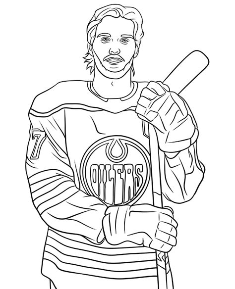 Connor McDavid coloring sheet hockey - Topcoloringpages.net