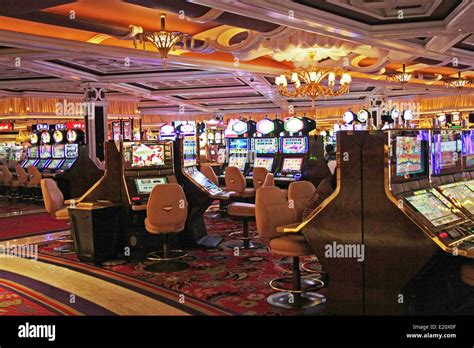 the casino and slots gambling area of the Bellagio Hotel in Las Vegas ...