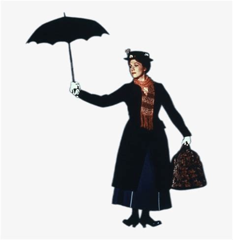 At The Movies - Mary Poppins Holding Umbrella PNG Image | Transparent ...