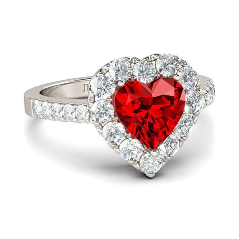 Created heart shaped ruby ring?