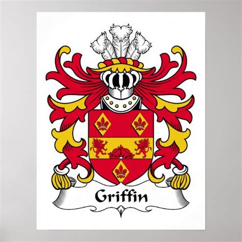 Griffin Family Crest Poster | Zazzle.com