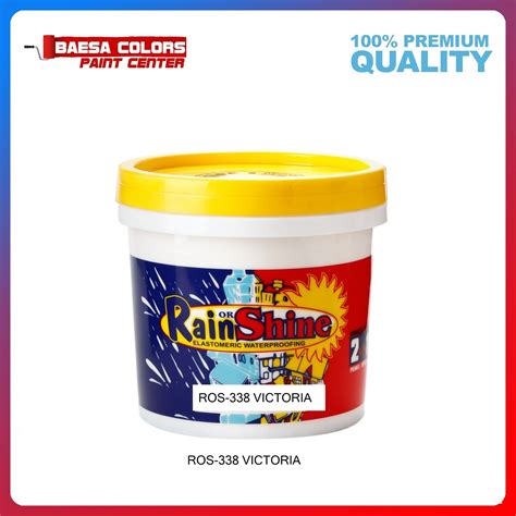 Rain or Shine 338 Victoria Elastomeric Paint – BAESA COLORS PAINT CENTER