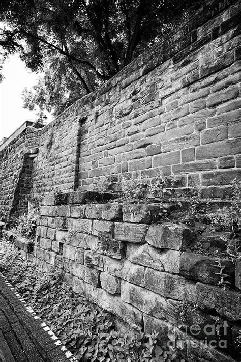 Chester City Walls Showing Original Roman Walls Cheshire England Uk ...