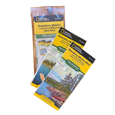 Bwca Map Bundle East West By National Geographic : Boundary Waters Piragis