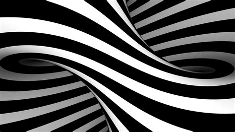 Download wallpaper 3840x2160 bw, black-white, stripes, optical illusion, art 4k wallpaper, uhd ...