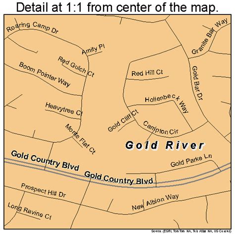 Gold River California Map - Darice Fleurette